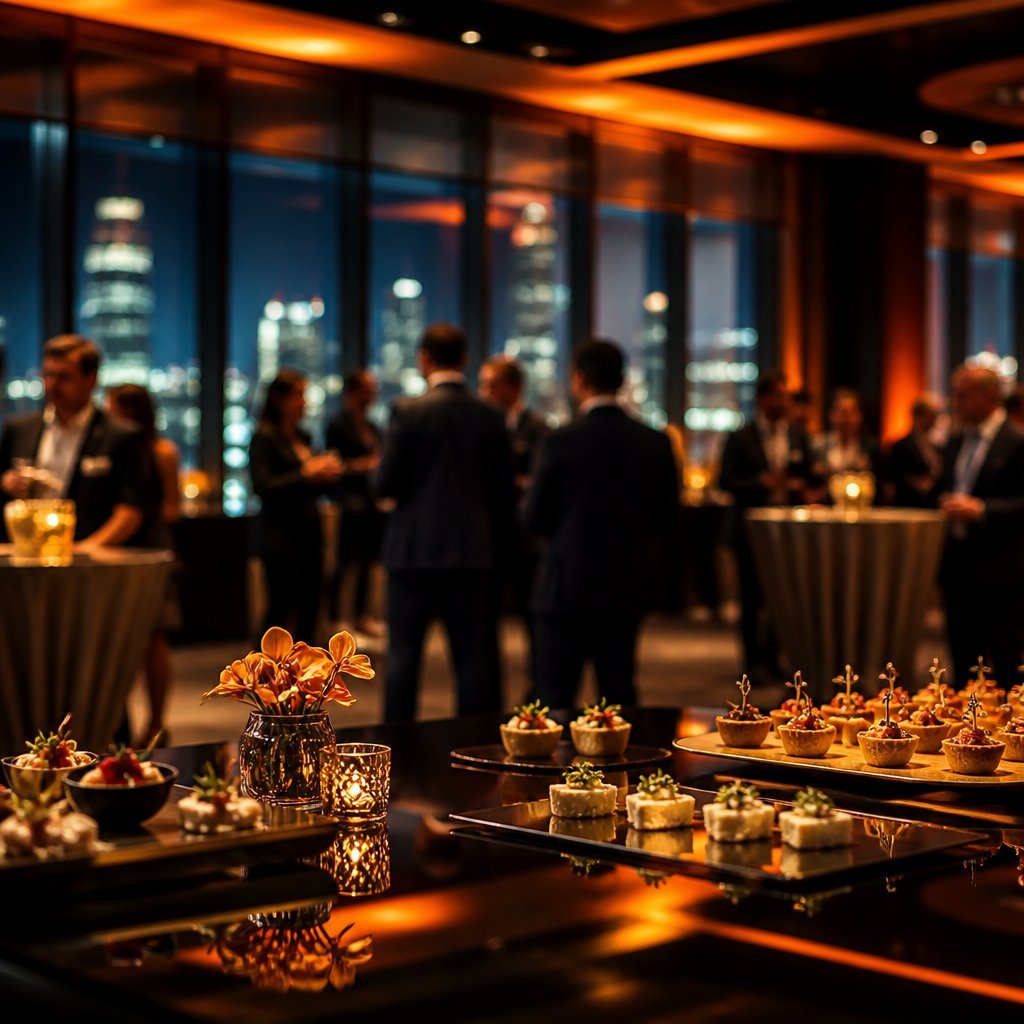 Cocktail de networking corporativo